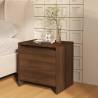 Bedside Cabinet Brown Oak 45x34x44.5 cm Engineered Wood Quantity in Package 1 Colour brown oak 