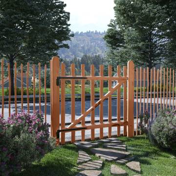 Single Fence Gate Impregnated Hazel Wood 100x100 cm | HipoMarket