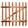 Single Fence Gate Impregnated Hazel Wood 100x100 cm | HipoMarket