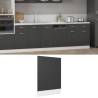 Dishwasher Panel Grey 45x3x67 cm Engineered Wood Colour grey Quantity in Package 1 Model 1x dishwasher panel 45 cm Number of 