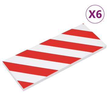 Wall Protectors 6 pcs Red&White - Durable EVA Foam