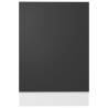 Dishwasher Panel Grey 45x3x67 cm - Durable Engineered Wood