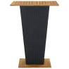 Black Poly Rattan Bar Table 80x80x110 cm - Stylish & Sturdy