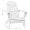 Garden Chair Wood White - Timeless Outdoor Armchair