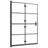 Folding Shower Enclosure ESG 100x140 cm Black - Stylish & Functional