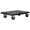 Transport Trolley Black 58x38x12 cm PP - High Load Capacity