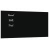 Wall-Mounted Magnetic Board Black 40x20 cm | Durable Glass