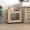 Desk Trolley Sonoma Oak 60x45x60 cm Engineered Wood Colour sonoma oak 