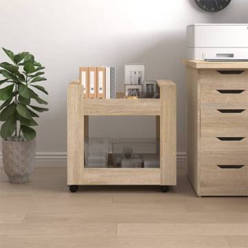 Desk Trolley Sonoma Oak - Stylish Storage Solution