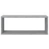 Wall Cube Shelves (2 pcs) Grey Sonoma | Stylish Storage Solution