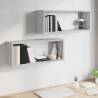 Wall Cube Shelves (2 pcs) Grey Sonoma | Stylish Storage Solution