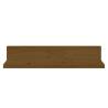 Wall Shelves 2 pcs Honey Brown Solid Wood Pine | HipoMarket