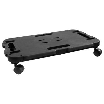 Transport Trolley Black Polypropylene 200 kg - Hipomarket UK