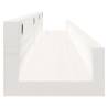 Wall Shelves 2 pcs White - Solid Pine Wood | HipoMarket