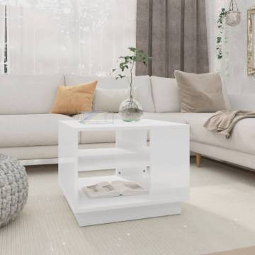 High Gloss White Coffee Table | Modern & Durable Design