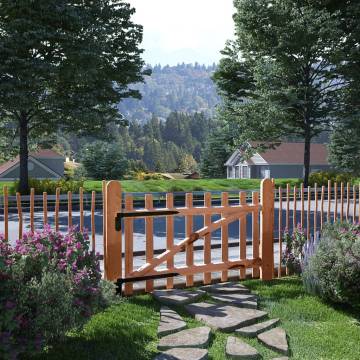 Rustic Single Fence Gate 100x60 cm - Impregnated Hazel Wood