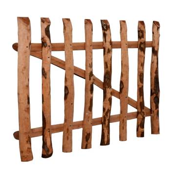 Rustic Single Fence Gate 100x60 cm - Impregnated Hazel Wood