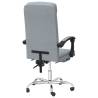 Trendy Light Grey Reclining Office Chair - Comfort & Style