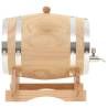 Wine Barrel with Tap Solid Pinewood 6 L - Rustic Home Accessory