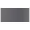 High Gloss Grey Bookshelf Boards - 4 pcs | Hipomarket