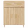 Stylish Highboard Sonoma Oak - 69.5x34x180 cm | Hipomarket