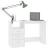 Modern White Desk with Drawers - 110x50 cm | HipoMarket