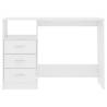 Modern White Desk with Drawers - 110x50 cm | HipoMarket