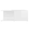 High Gloss White Coffee Table 80x80x31 cm | HipoMarket