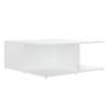 High Gloss White Coffee Table 80x80x31 cm | HipoMarket