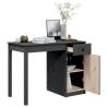 Desk Grey 100x50x75 cm Solid Wood Pine - Stylish & Durable