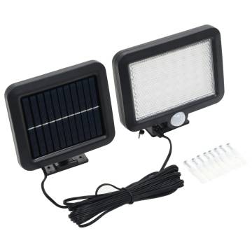 Solar Lamp with Motion Sensor LED Lights - Outdoor White Light