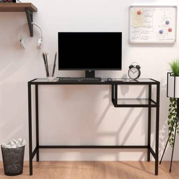 Stylish Transparent Computer Desk - 100x36x74 cm Glass