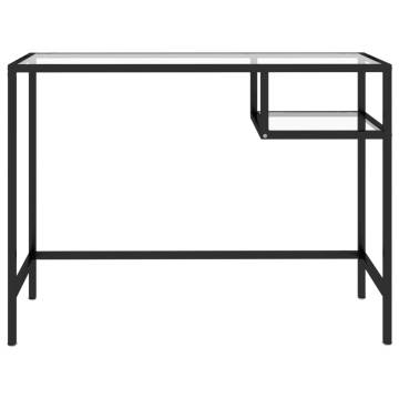 Stylish Transparent Computer Desk - 100x36x74 cm Glass