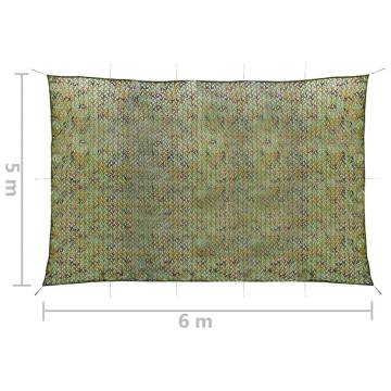 5x6m Green Camouflage Net with Storage Bag | HipoMarket UK