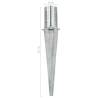 Ground Spikes 2 pcs Silver Galvanised Steel | Durable & Practical