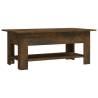 Modern Smoked Oak Coffee Table - Stylish & Durable Design