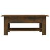 Modern Smoked Oak Coffee Table - Stylish & Durable Design