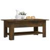 Modern Smoked Oak Coffee Table - Stylish & Durable Design