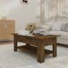 Modern Smoked Oak Coffee Table - Stylish & Durable Design