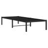 Black Metal Bed Frame 75x190 cm - Small Single | HipoMarket