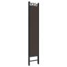 6-Panel Brown Room Divider - Versatile & Stylish Privacy Solution