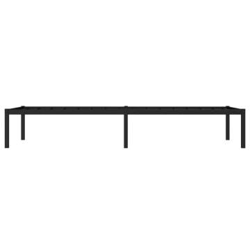 Black Metal Bed Frame 75x190 cm - Small Single | HipoMarket