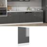 Dishwasher Panel High Gloss Grey 45x3x67 cm Engineered Wood Colour high gloss grey Quantity in Package 1 Model 1x dishwasher panel 45 cm Number of 