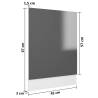 High Gloss Grey Dishwasher Panel - 45x3x67 cm | HipoMarket