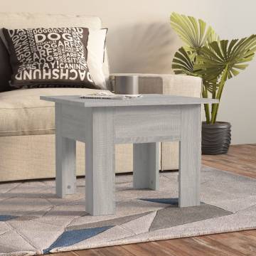 Stylish Grey Sonoma Coffee Table - 55x55 cm | HipoMarket