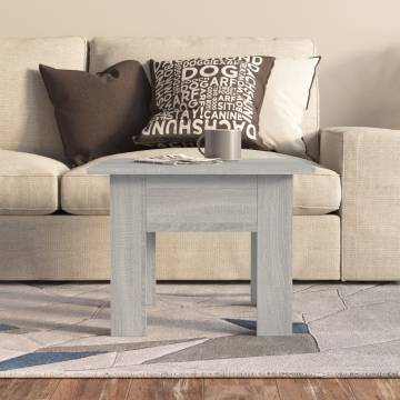 Stylish Grey Sonoma Coffee Table - 55x55 cm | HipoMarket