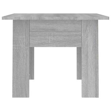 Stylish Grey Sonoma Coffee Table - 55x55 cm | HipoMarket