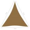 Sunshade Sail 5x7x7 m Taupe - 160 gm² HDPE Outdoor Protection