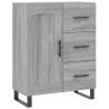 Stylish Highboard Grey Sonoma - Engineered Wood 69.5x34x180 cm