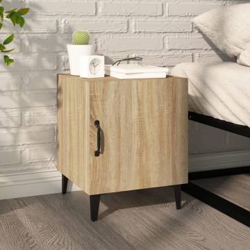 Stylish Bedside Cabinet in Sonoma Oak - Engineered Wood